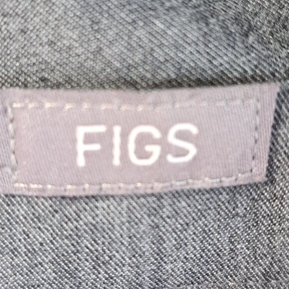 Figs Yola Women's Gray High Waisted Scrub Work Pants Size S/T - Picture 7 of 8